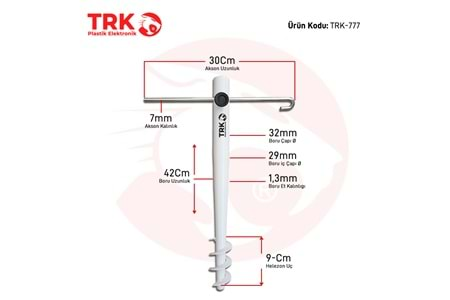 TRK-777 Metal Şemsiye Kazığı