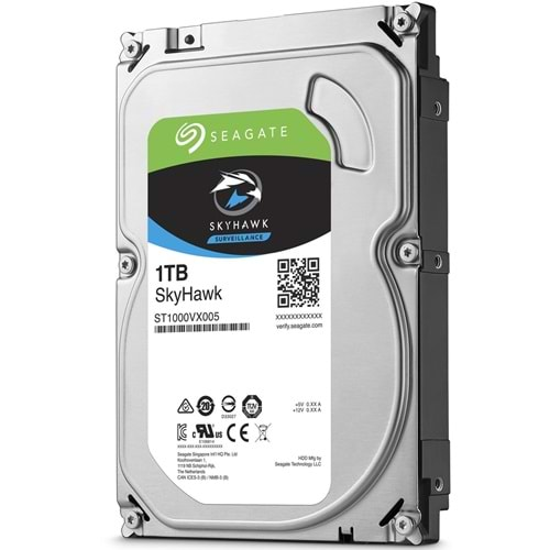 SEAGATE SKYHAWK 1TB ST1000VX005 7/24 GÜVENLİK ( 3 Yıl Garanti )