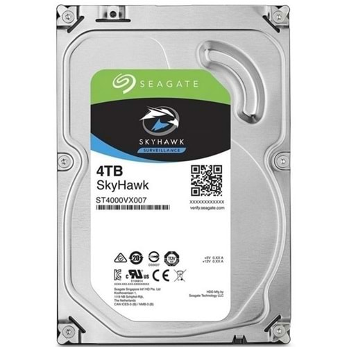 SEAGATE SKYHAWK 4TB ST4000VX016 7/24 GÜVENLİK ( 3 Yıl Garanti )