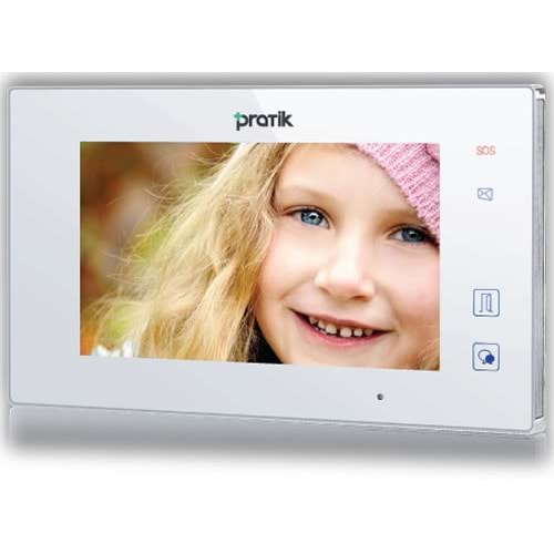 PRATİK KART (2K-700) 7 INC DAİRE İÇİ MONİTÖR (DOKUNMATİK EKRAN FOTOĞRAF HAFIZALI