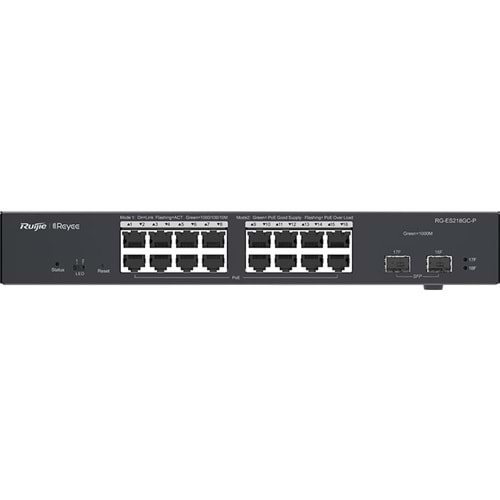 RUİJİE - REYEE RG-ES218GC-P 18-Port Gigabit Smart POE Switch
