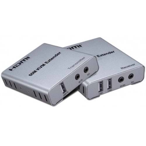 HDMI KVM Extender ( 60MT HDMI-USB UZATMA) with AUDİO