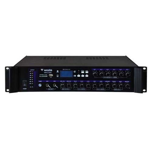 WESTA WM-2120U 6 Bölgeli 120W 100V WESTA MİXİNG AMPLİFİER