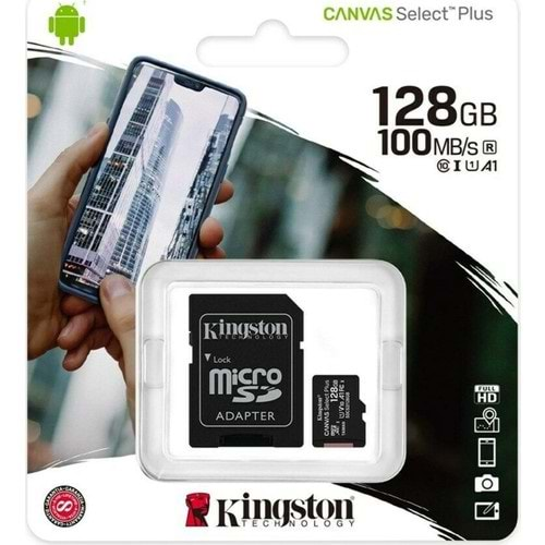 KİNGSTON 128GB CANVAS MİCRO SD CARD SDCS2/128GB