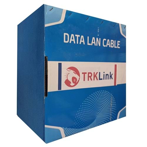 TRKLink CAT6 4x2x23AWG U/UTP PE CCA KABLO 305MT KUTU - SİYAH (OUTDOOR)