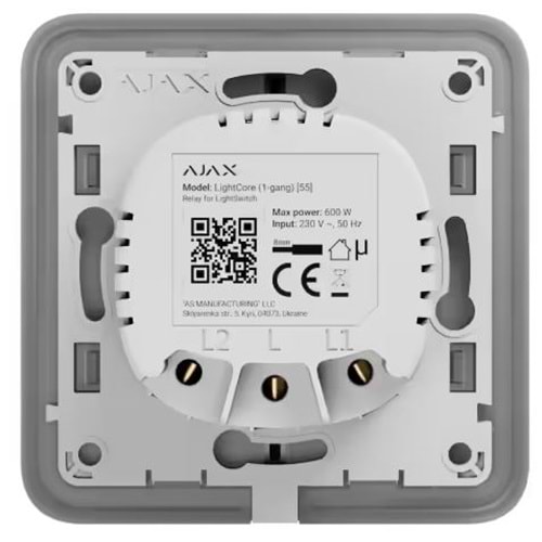 AJAX LİGHT CORE (2-GANG) AKILLI ANAHTAR - ÇİFTLİ