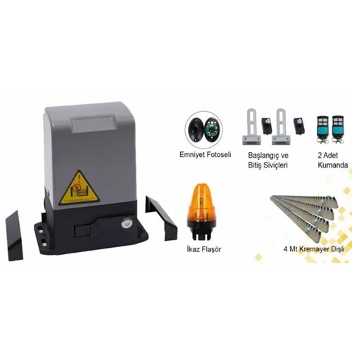 MT-20 1200KG KAYAR KAPI MOTORU SETİ