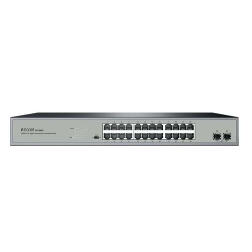 STONET ST3126GS 24P BAKIR+2P SFP RACKMOUNT GB ETHERNET SWİTCH