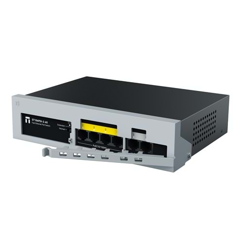 STONET ST106PDI 4 Port Fast Ethernet POE Switch 4*10/100Mbps POE 2*10/100M uplink 65W- Emniyet kilitli
