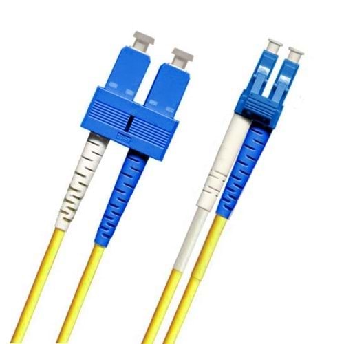 ALFAFONET SC-LC SM G657A 2 DX LSZH PATCHCORD 10 METRE SARI (PCH-SCLCA2DLZ20YE-10)