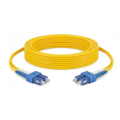 ALFAFONET SC-SC SM G657A 2 DX LSZH PATCHCORD 10 METRE SARI (PCH-SCSCA2DLZZOYE-10)