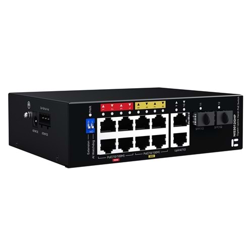STONET NIS3012GHP 8 Port Poe + 2GE + 2SFP Yönetilemez Endüstriyel Poe Switch