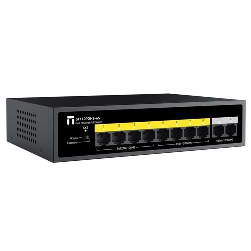 STONET ST110PDI-2-65 8PORT FE POE SWİTCH 65W