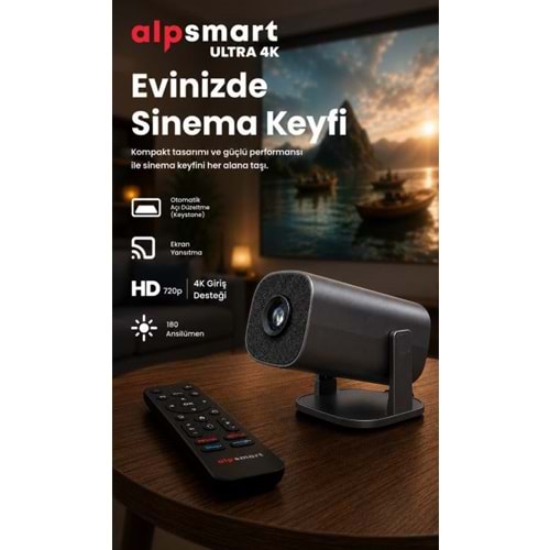 ALPSMART AS586 ANDROİD LED PROJEKSİYON