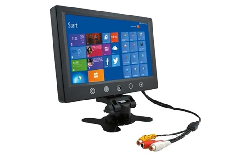 İNOX-9021 AV1 / AV 2 AHD 9 inç TFT LCD Ekran AHD 1080P ARAÇ İÇİ MONİTÖR
