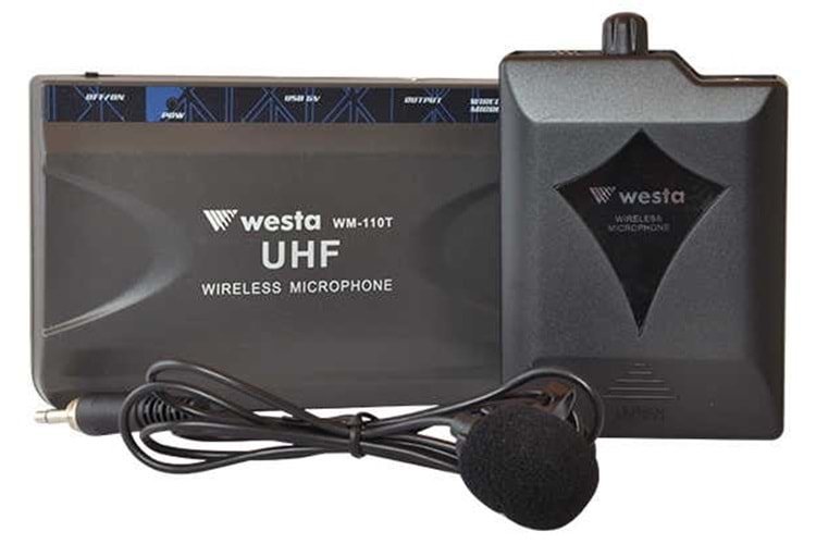 WESTA WM-110T UHF TELSİZ Yaka Mikrofonu
