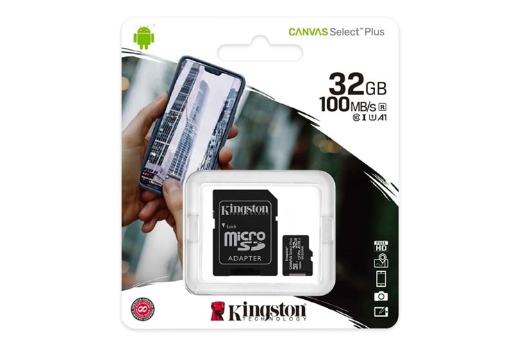 KİNGSTON 32GB CANVAS MİCRO SD CARD SDCS2/32GB