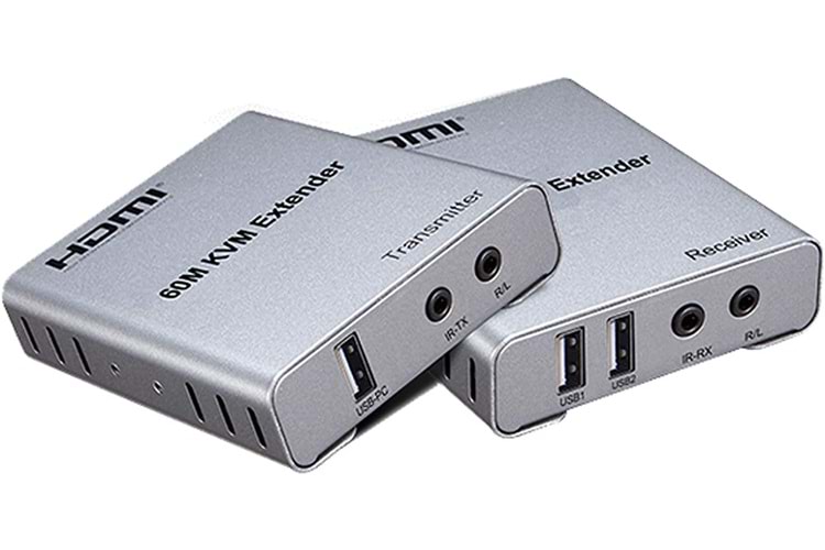 İNOX-1160 KVM HDMI+USB EXTENDER 60 METRE