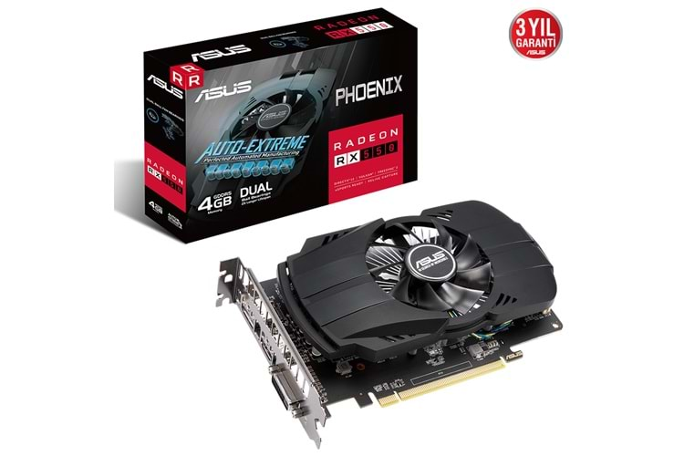 ASUS PH-RX550-4G-EVO RX550 RADEON 4GB GDDR5 128Bit DVI/HDMI/DP 16X