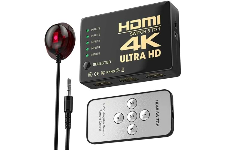 IRS-A14 HDMI 5 İN 1 OUT 4K SPLİTTER