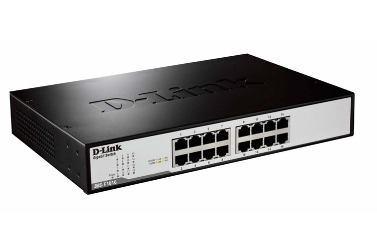 D-Link DGS-F1016/E 16 PORT 10/100/1000 Base-T GB SWİTCH