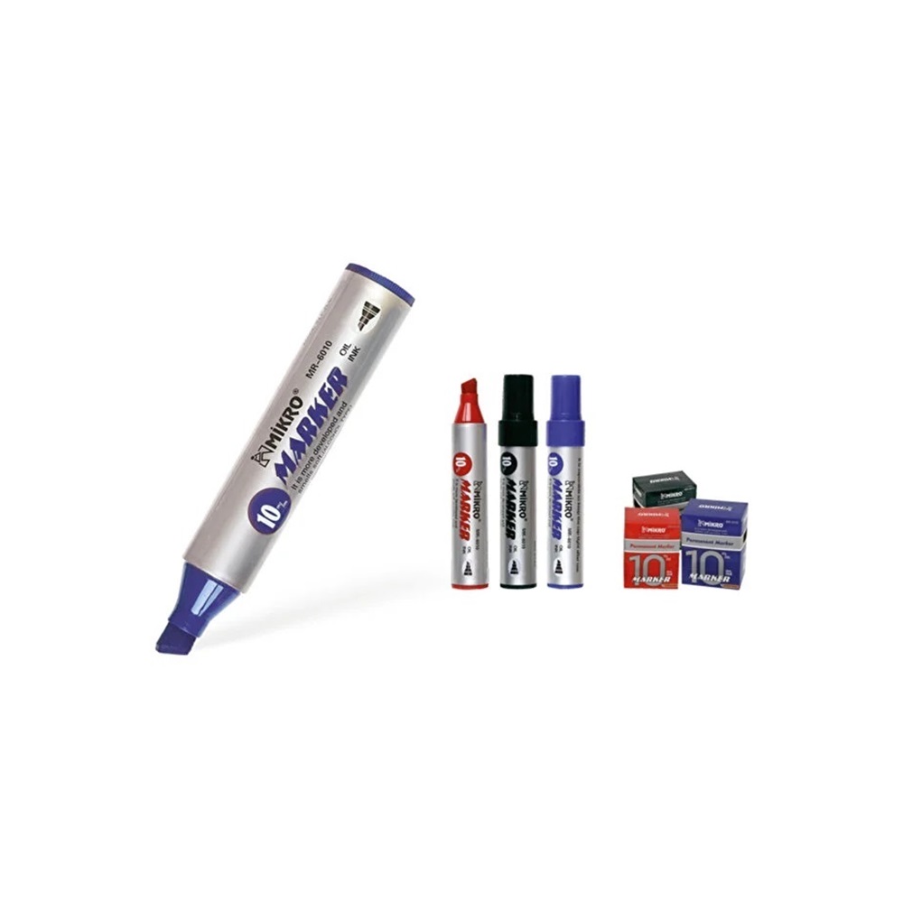 Mikro Permanent Marker 10mm Kırmızı MR-6010