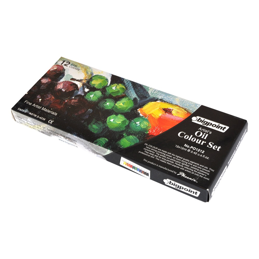 Bigpoint Yağlı Boya Seti 12 Renk 12 ml