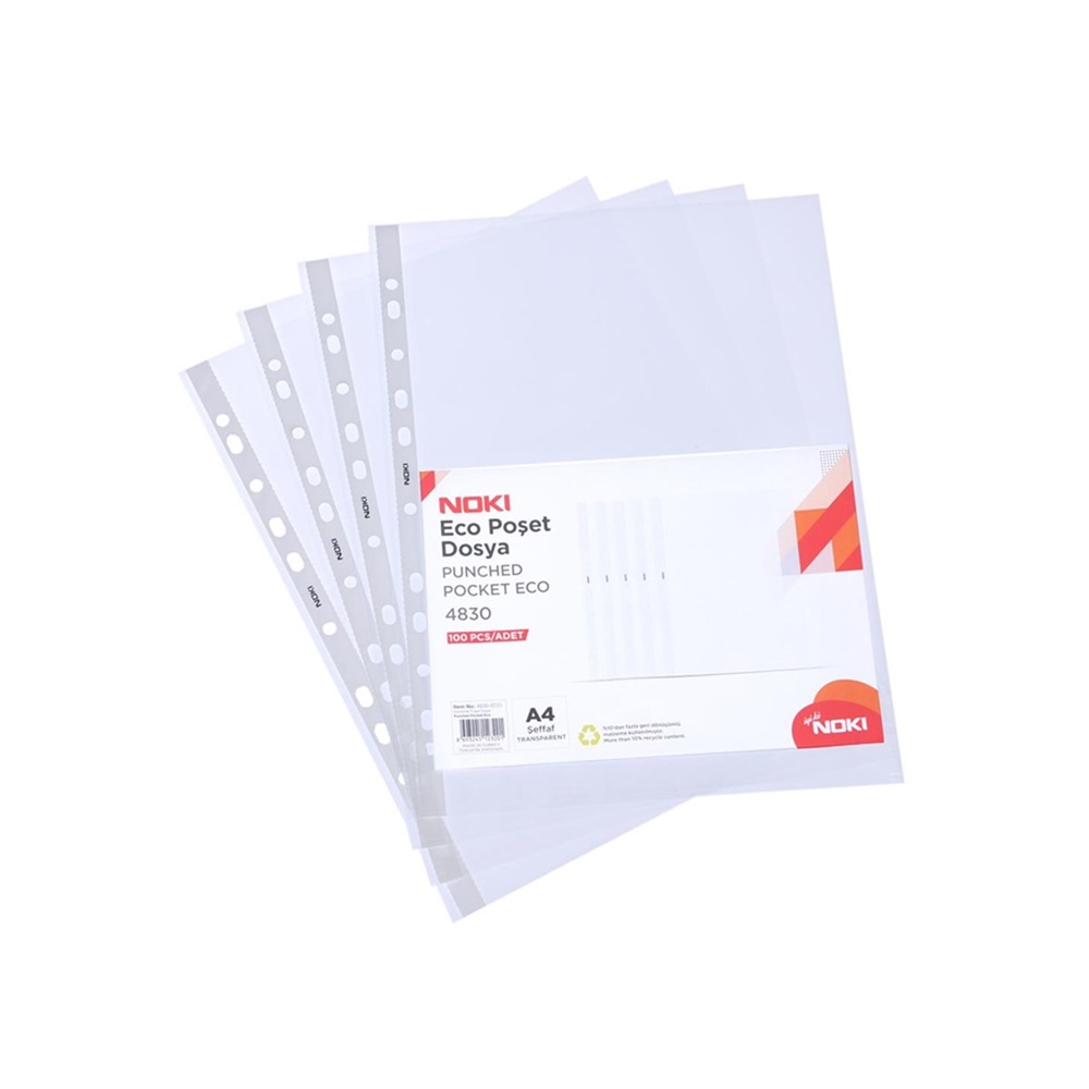 Noki A4 Eco Poşet Dosya