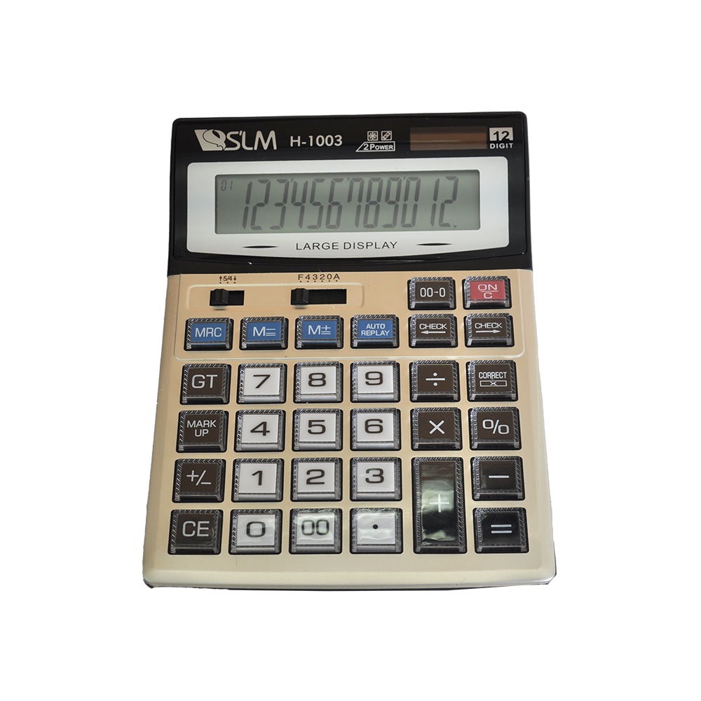 Slm 12 Haneli Güneş Enerjili Hesap Makinesi H-1003