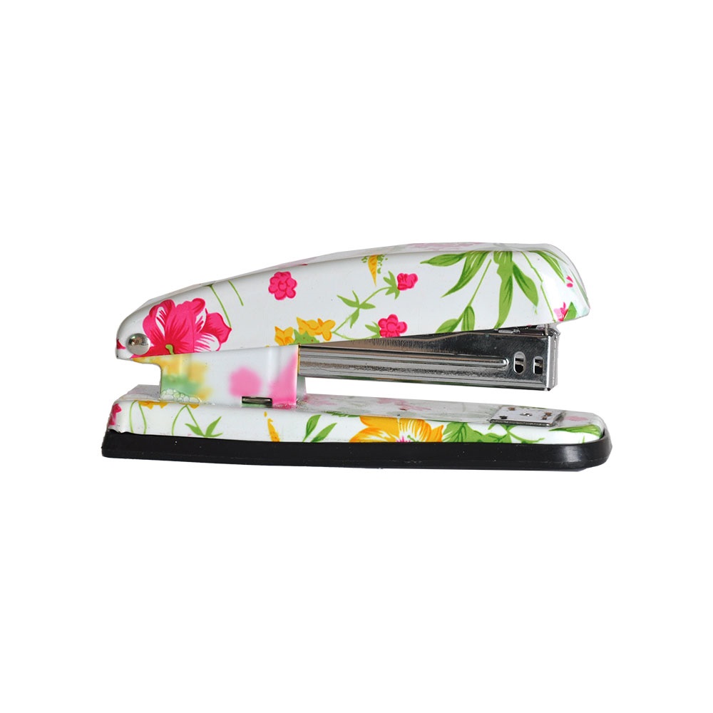 Slm Zımba Makinesi 24/6 Orta Boy - Çiçek Desenli - Beyaz