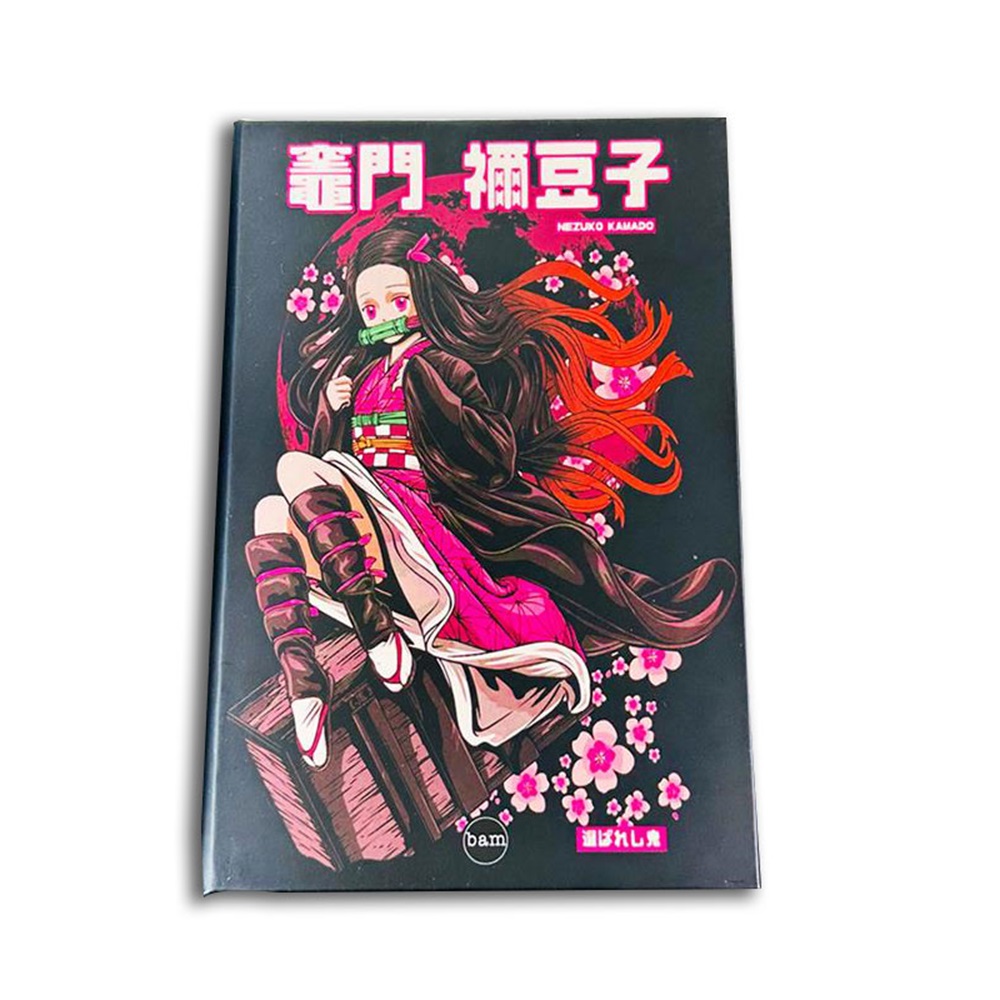 Bam Lastikli Defter Sert Kapak Çizgisiz 160yp-Nezuko Kamado