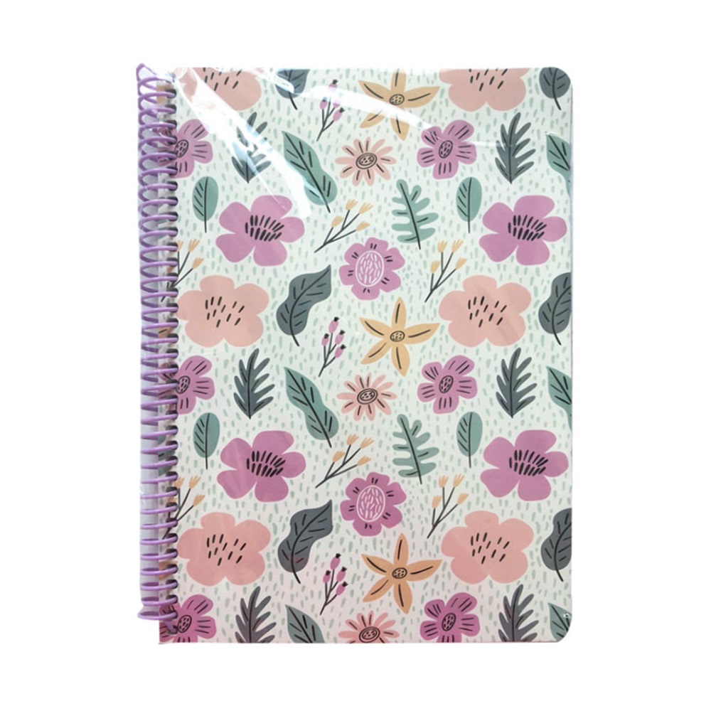 Lizy Collection Spiralli Defter SPRB5 - Pembeli Çiçekler