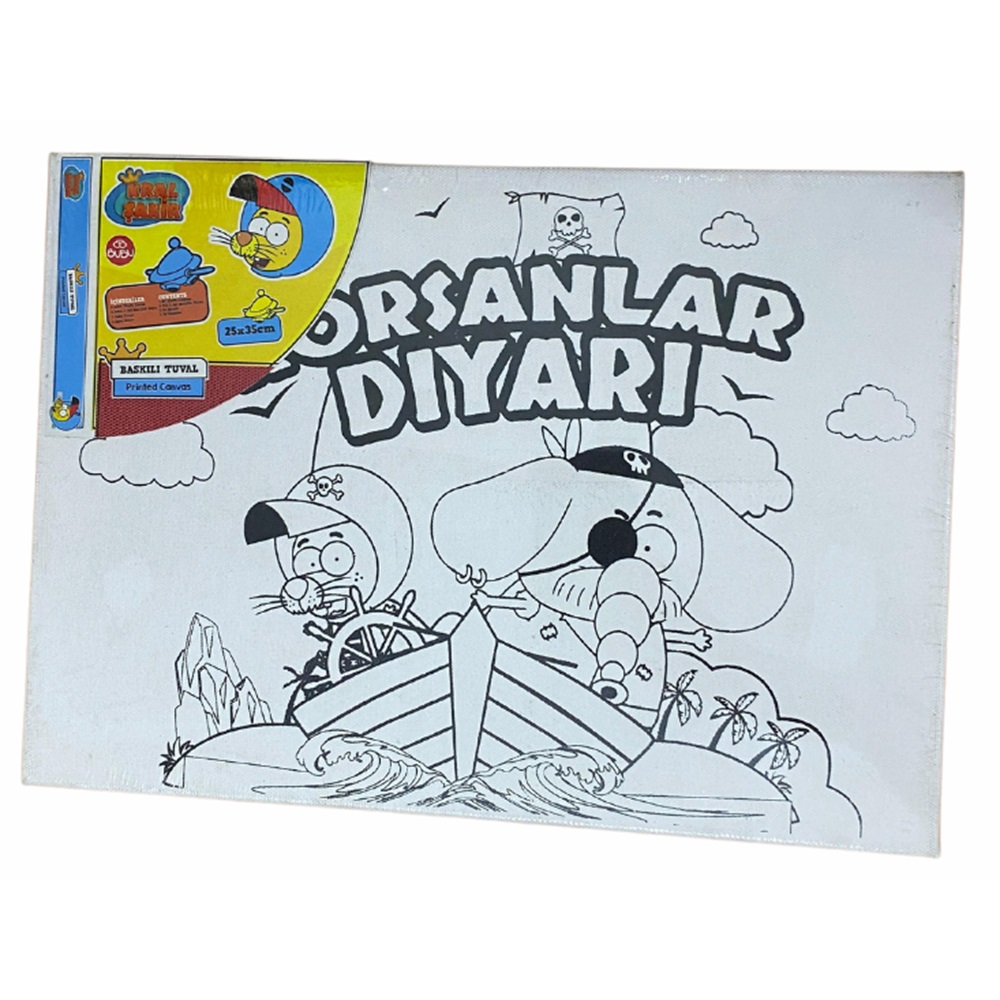 Kral Şakir Baskılı Tuval Boyalı 25x35 cm - Korsanlar Diyarı