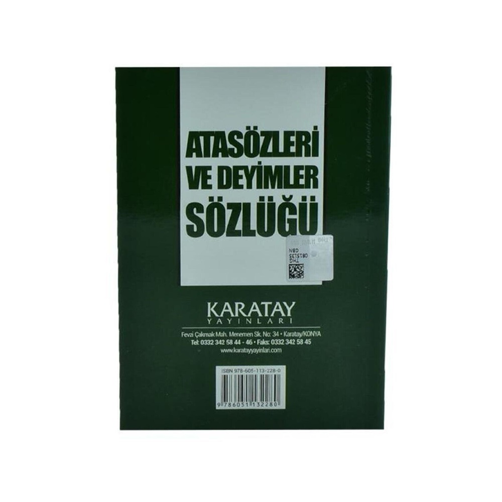 Karatay Atasözleri ve Deyimler Sözlüğü
