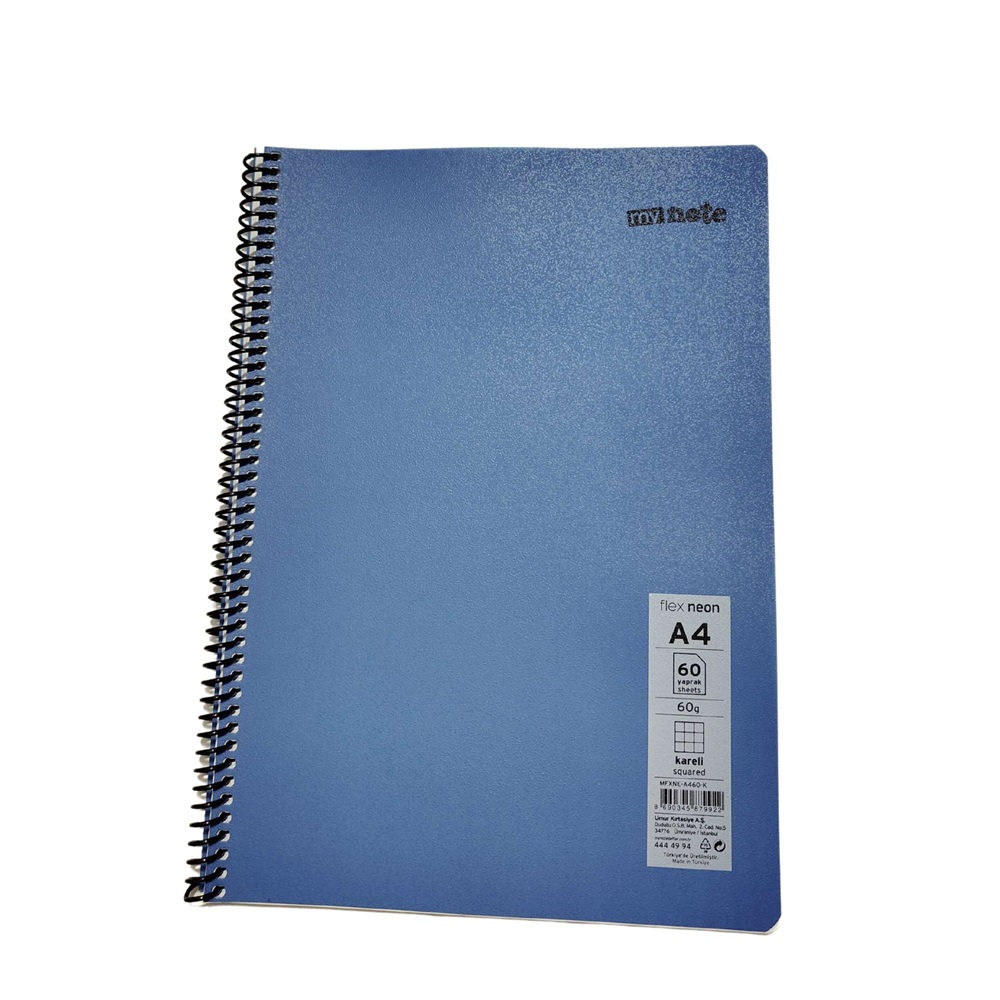 Mynote Flex Neo Defter A4 60 Yp Kareli - Lacivert