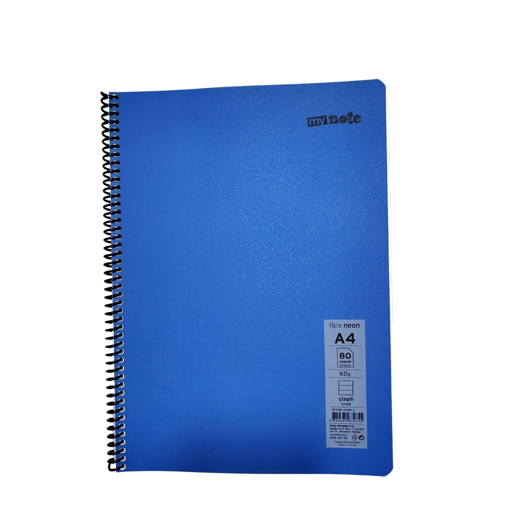Mynote Flex Neo Defter A4 80 Yp Çizgili - Lacivert
