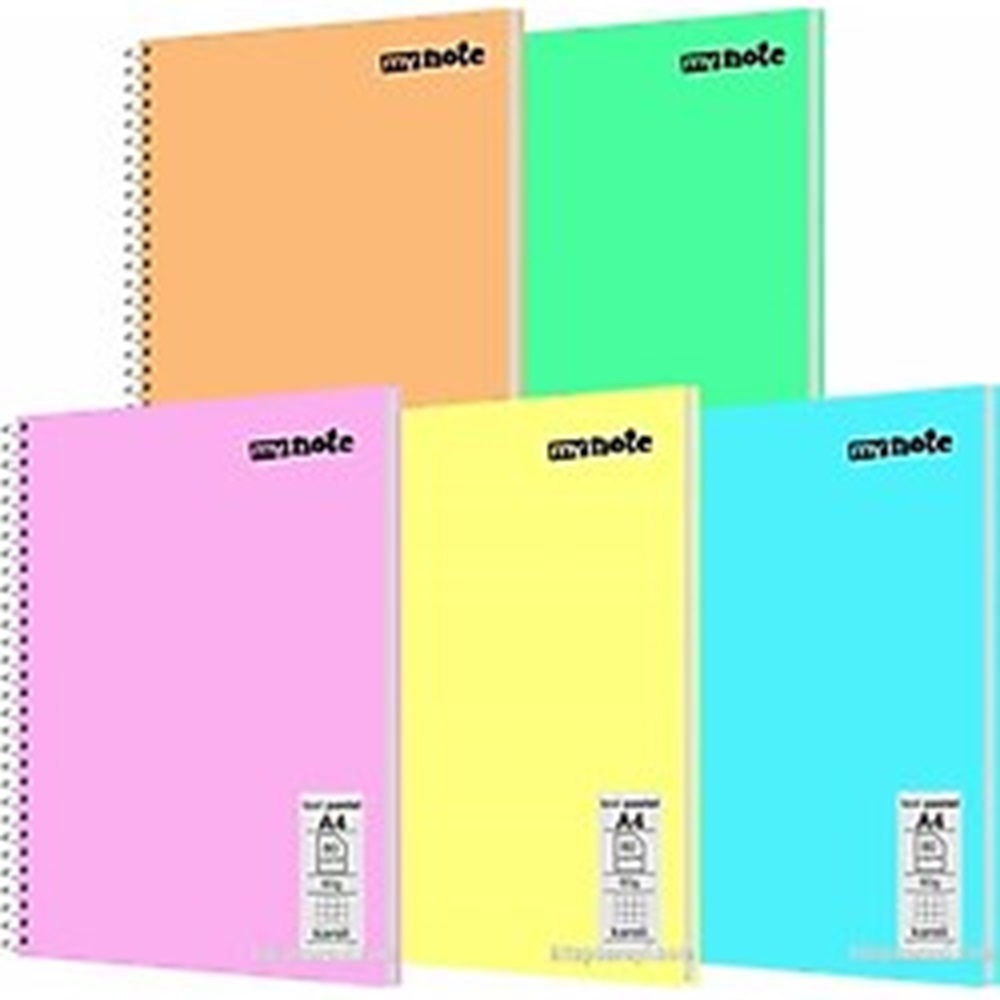 Mynote Flex Pastel Defter A4 80 Yp Kareli