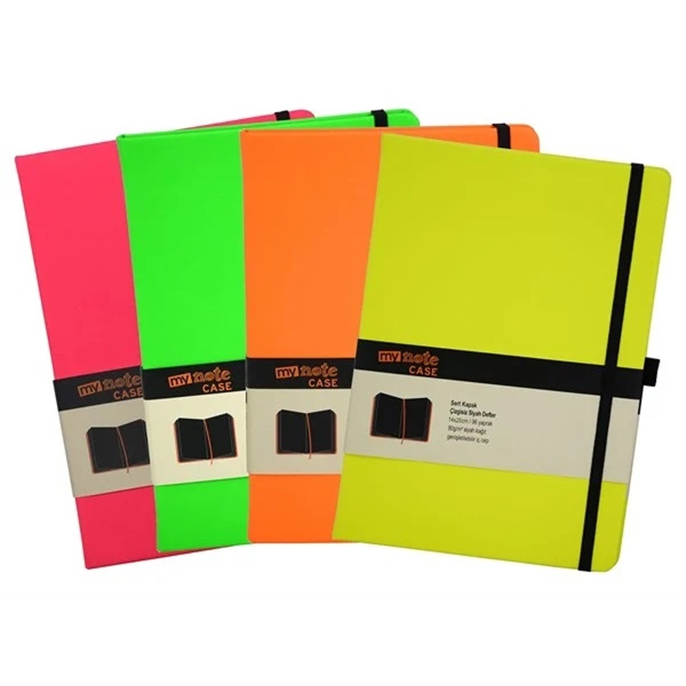 MYNOTE CASE NEON-BLACK 14x20 96 YP DUZ MYN126