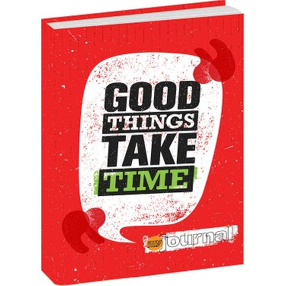 Mynote Myjournal Sert Kapak Defter 14x20 96yp Noktalı - Kırmızı - Good Things Take Time