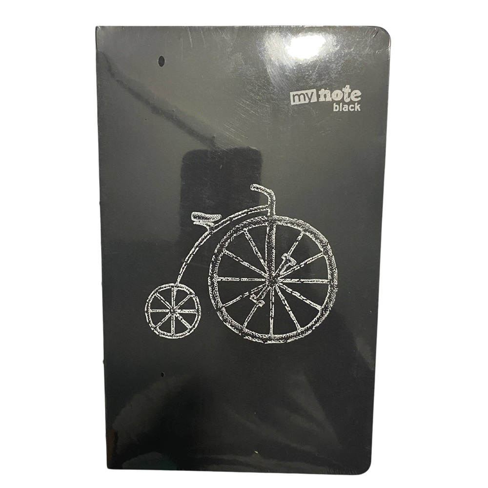 Mynote Black Sırtı Açık Defter 13x21 144yp Çizgisiz - Granbi Bisiklet