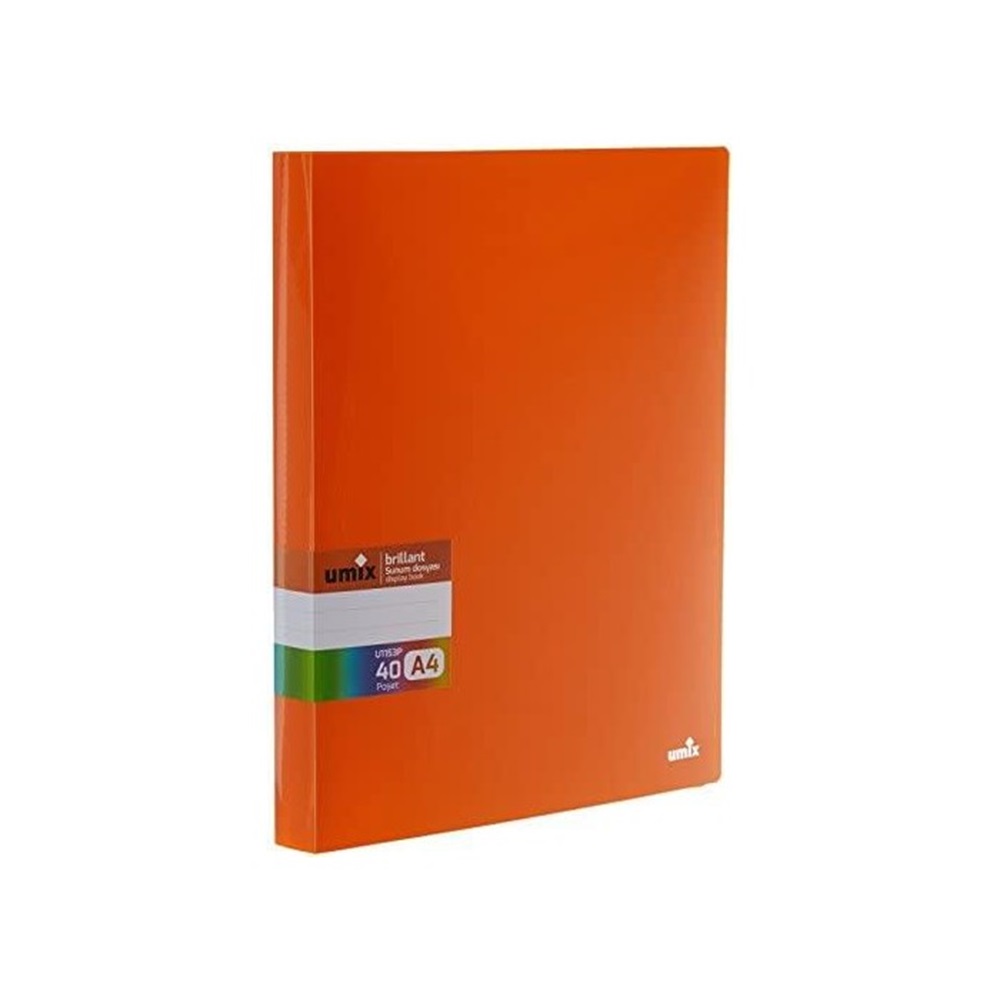 Umix Brillant Sunum Dosyası Turuncu 40lı