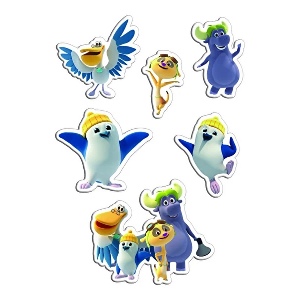 Adel Kaptan Pengu Ve Arkadaşları Baby Puzzle 6 Farklı Puzzle