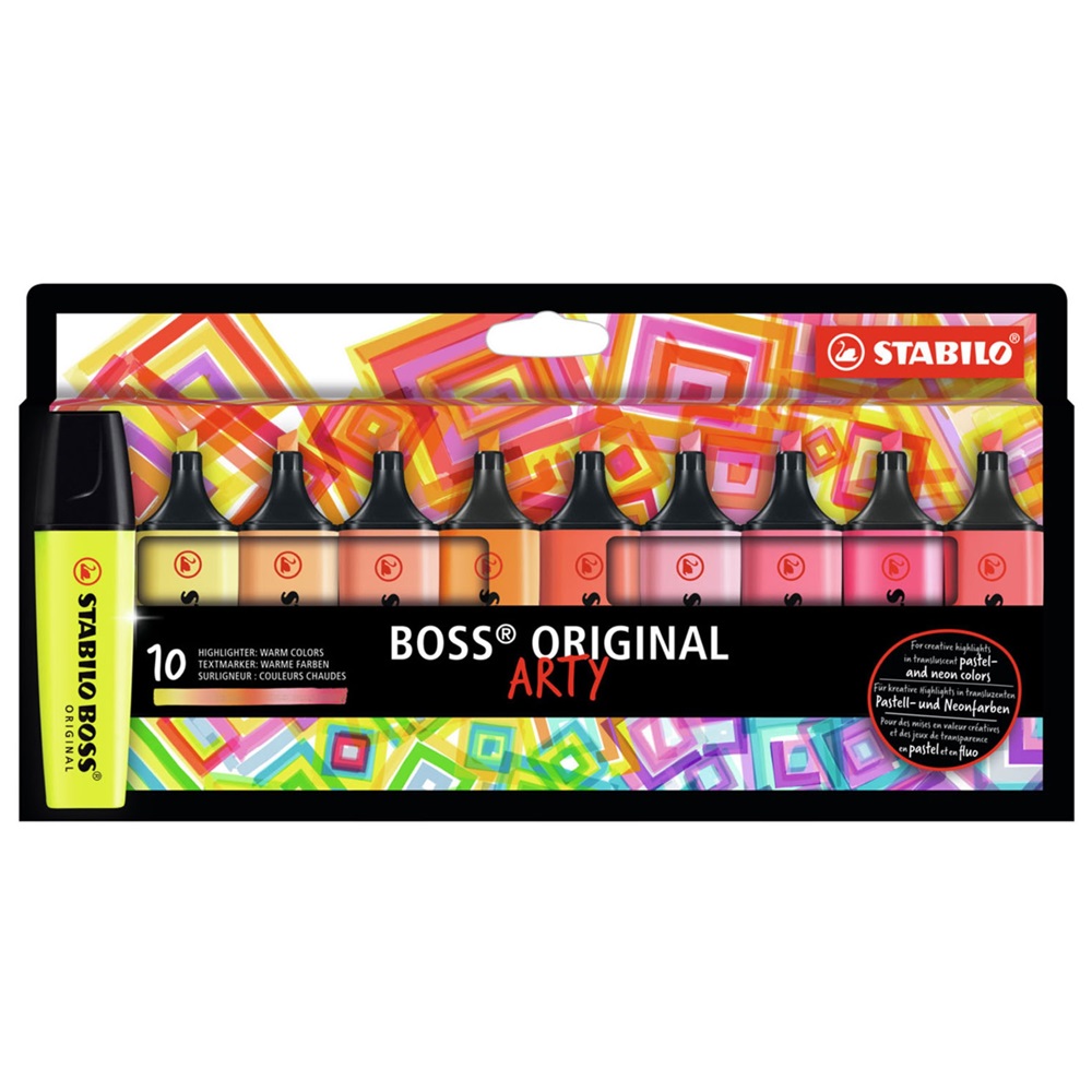 Stabilo Boss Original Sıcak Renkler Arty 10 Renk 70/10-1-20