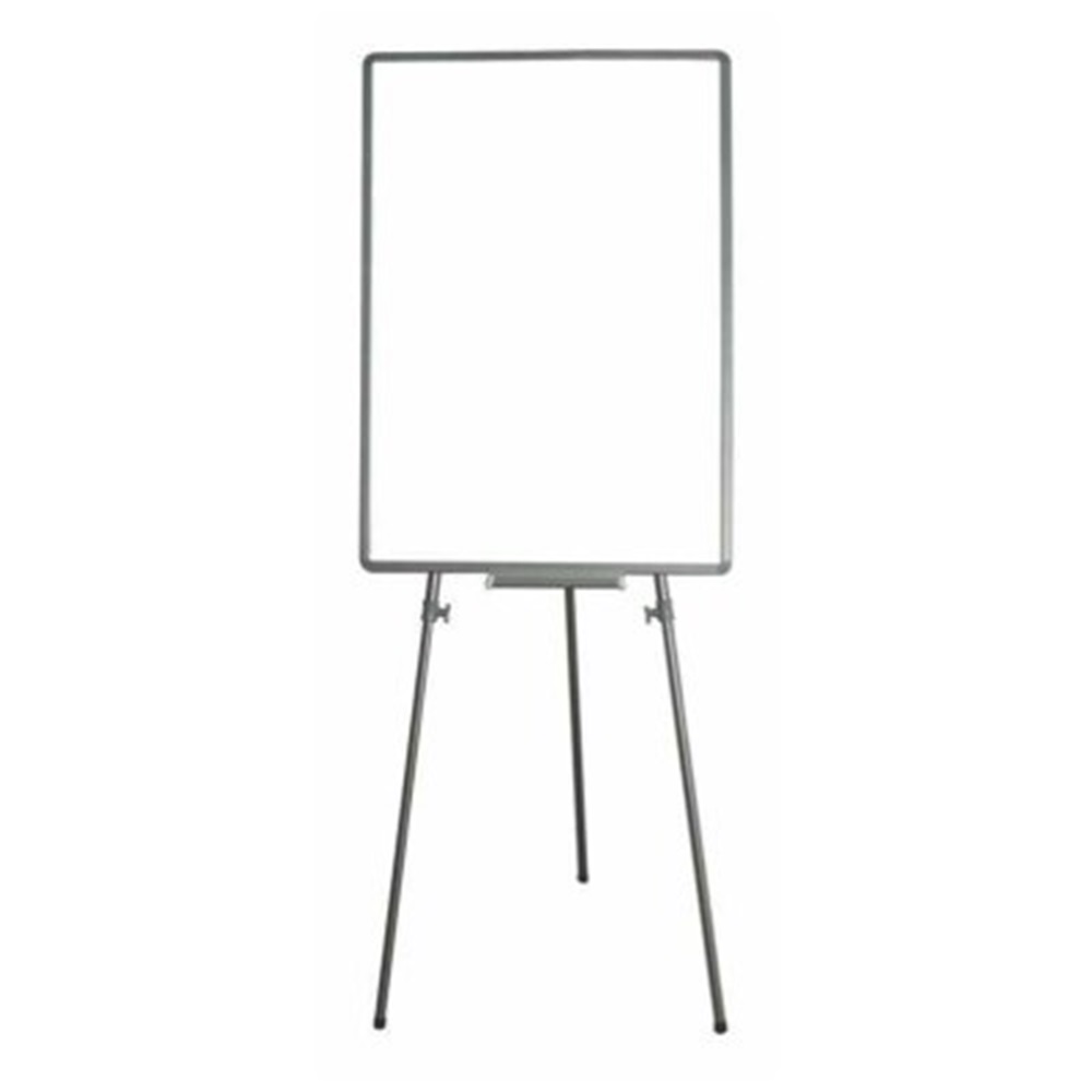 70*100 ELEGANT ÇERÇEVE LAMİNANT YÜZEYLİ TELESKOPİK AYAKLI BEYAZ YAZI TAHTASI