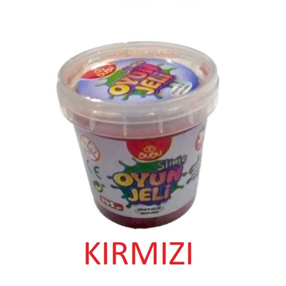 Bu-Bu Metalik Oyun Jeli 145gr - Kırmızı