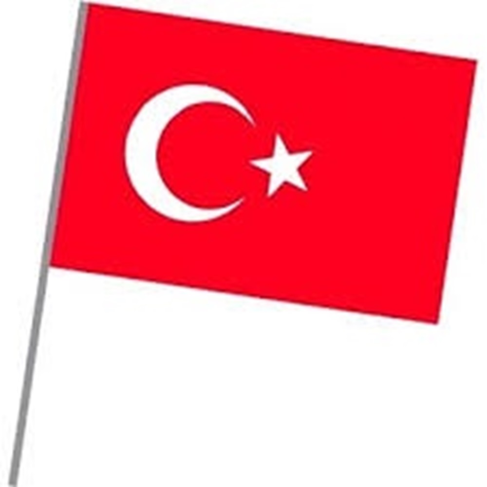 Büyük Saplı Bez Bayrak