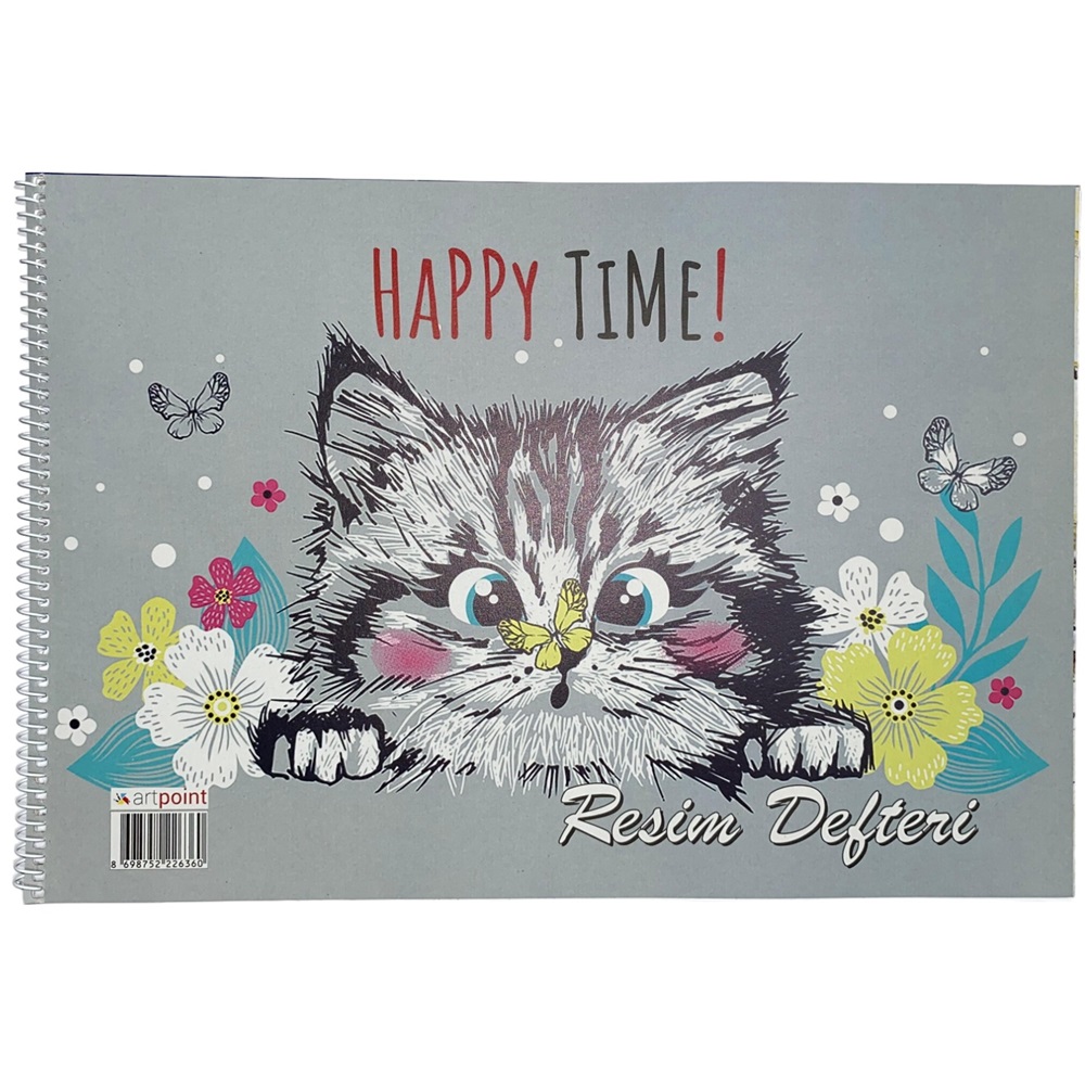 Artpoint Resim Defteri Orta Boy 25x35-Kedi