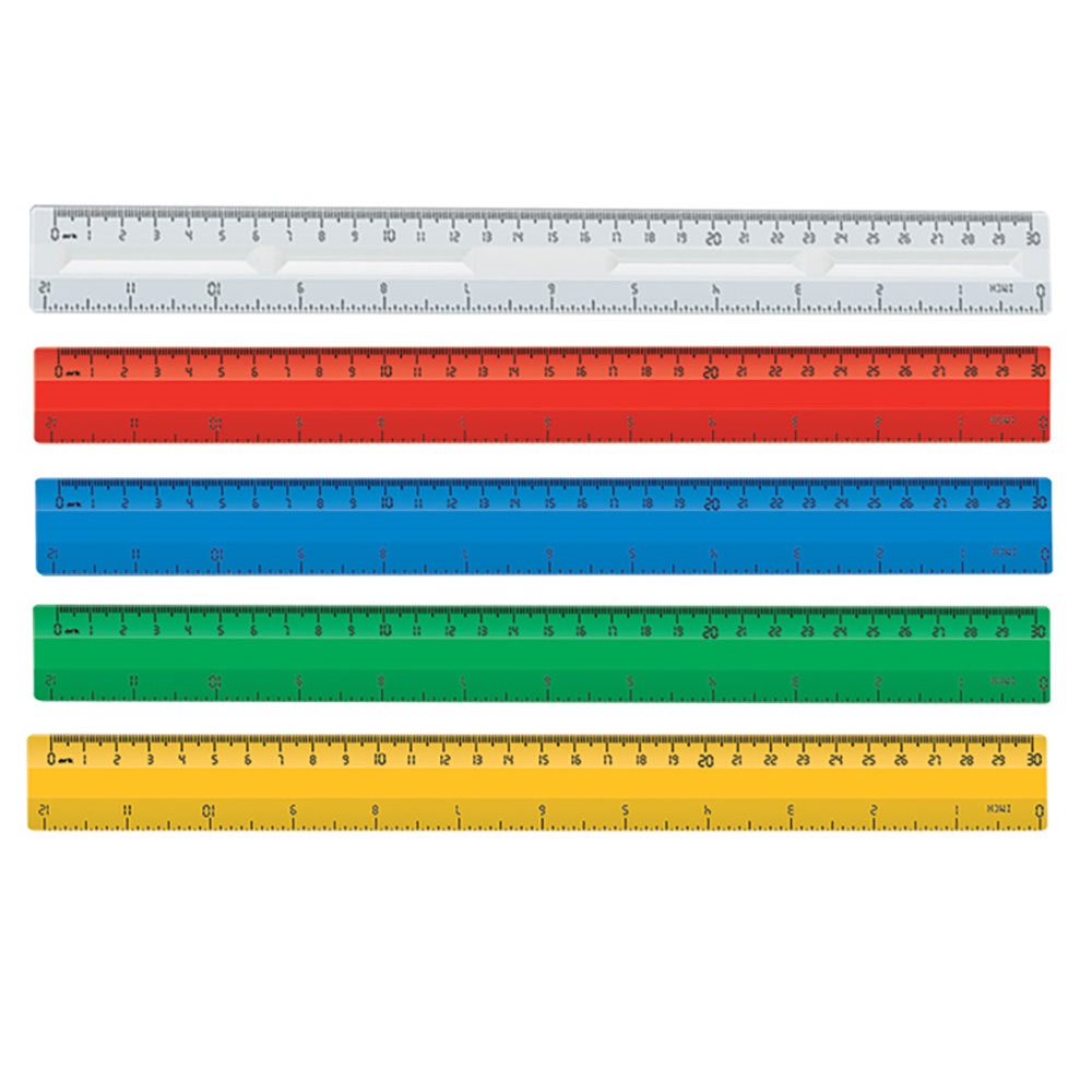 Ark Plastik Cetvel - 601 - Kırmızı - 30 cm