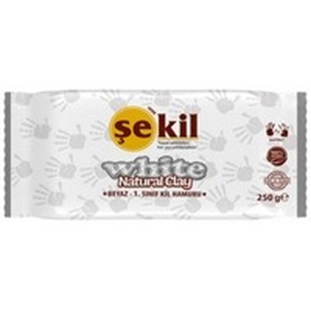 Şekil Seramik Hamuru (250Gr) Beyaz