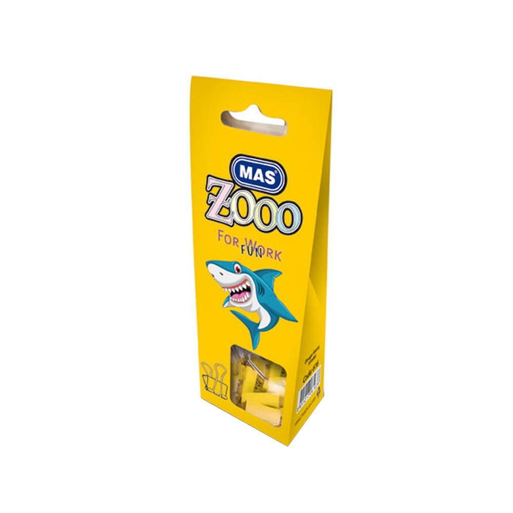 Mas Zoo Karton Pakette Omega Kıskaç (No: 25 Sarı)